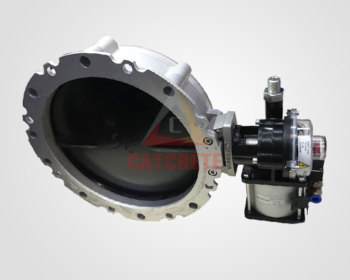 SANY Zoomlion XCMG CRCC Concrete Mixing Plant Spare Parts Single Flange Butterfly Valve