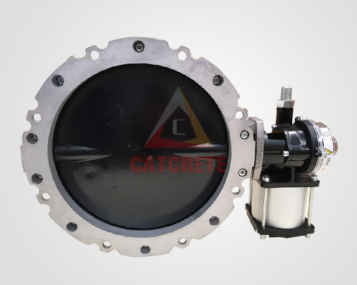 SANY Zoomlion XCMG CRCC Concrete Mixing Plant Spare Parts Double Flange Butterfly Valve